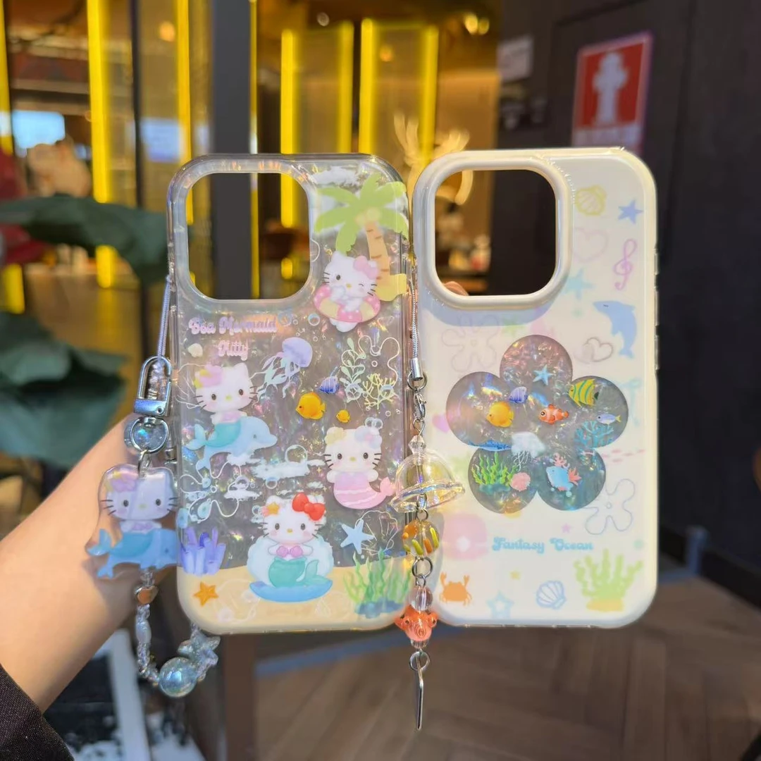 【圆边气囊-Ai相机键】镭射底适用苹果16手机壳15promax保护套14/13