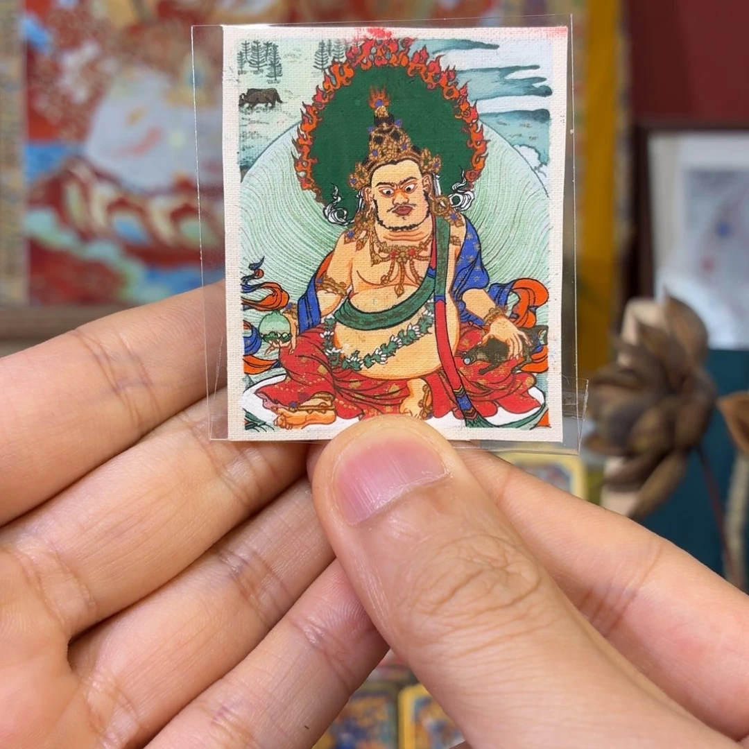 吊坠黄财神纯手绘