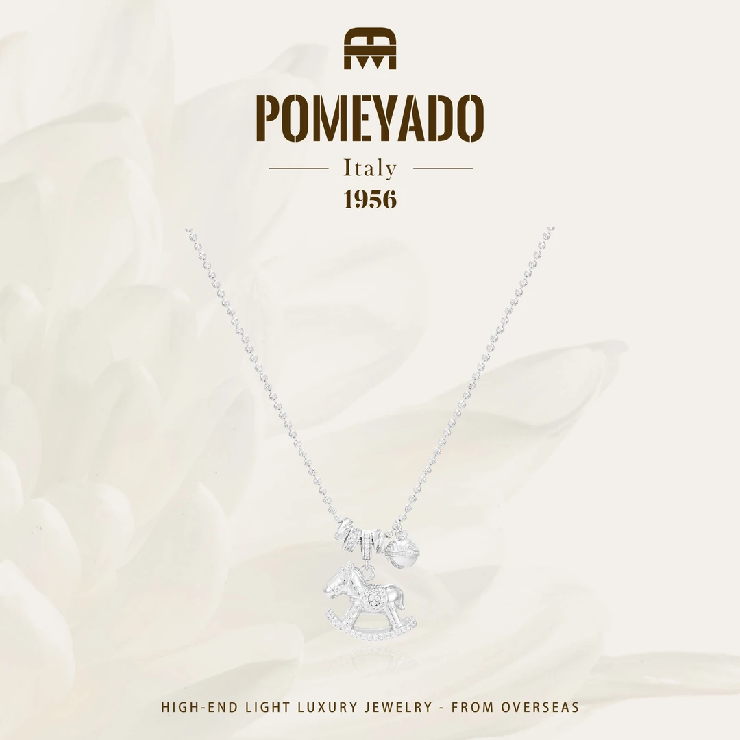 【小马童话】Pomeyado设计师款铃铛小马项链F2944