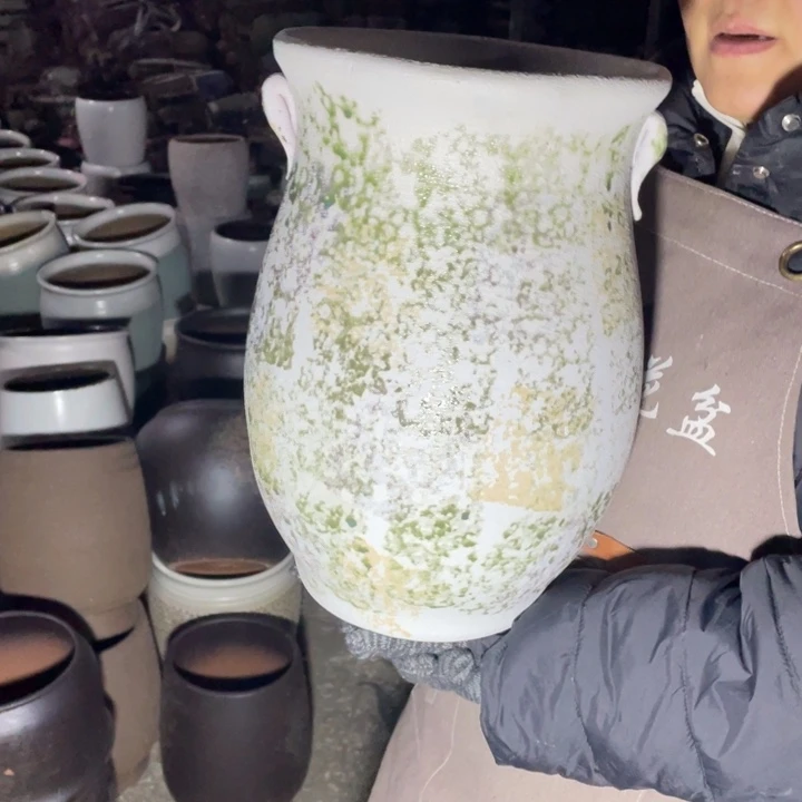 紫砂花盆口22高33正品正品