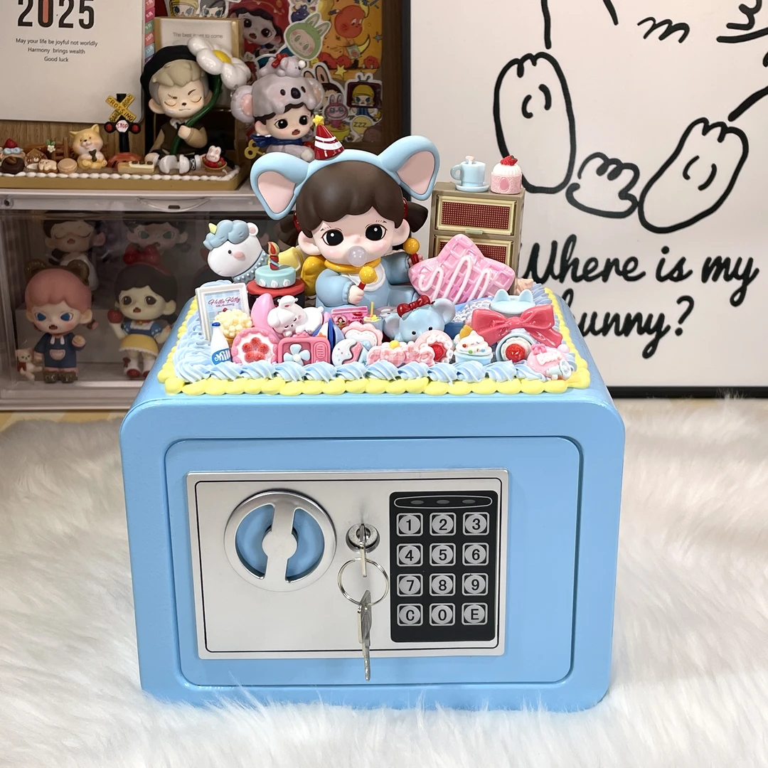 【明款】饭团手工DIY奶油胶密码箱