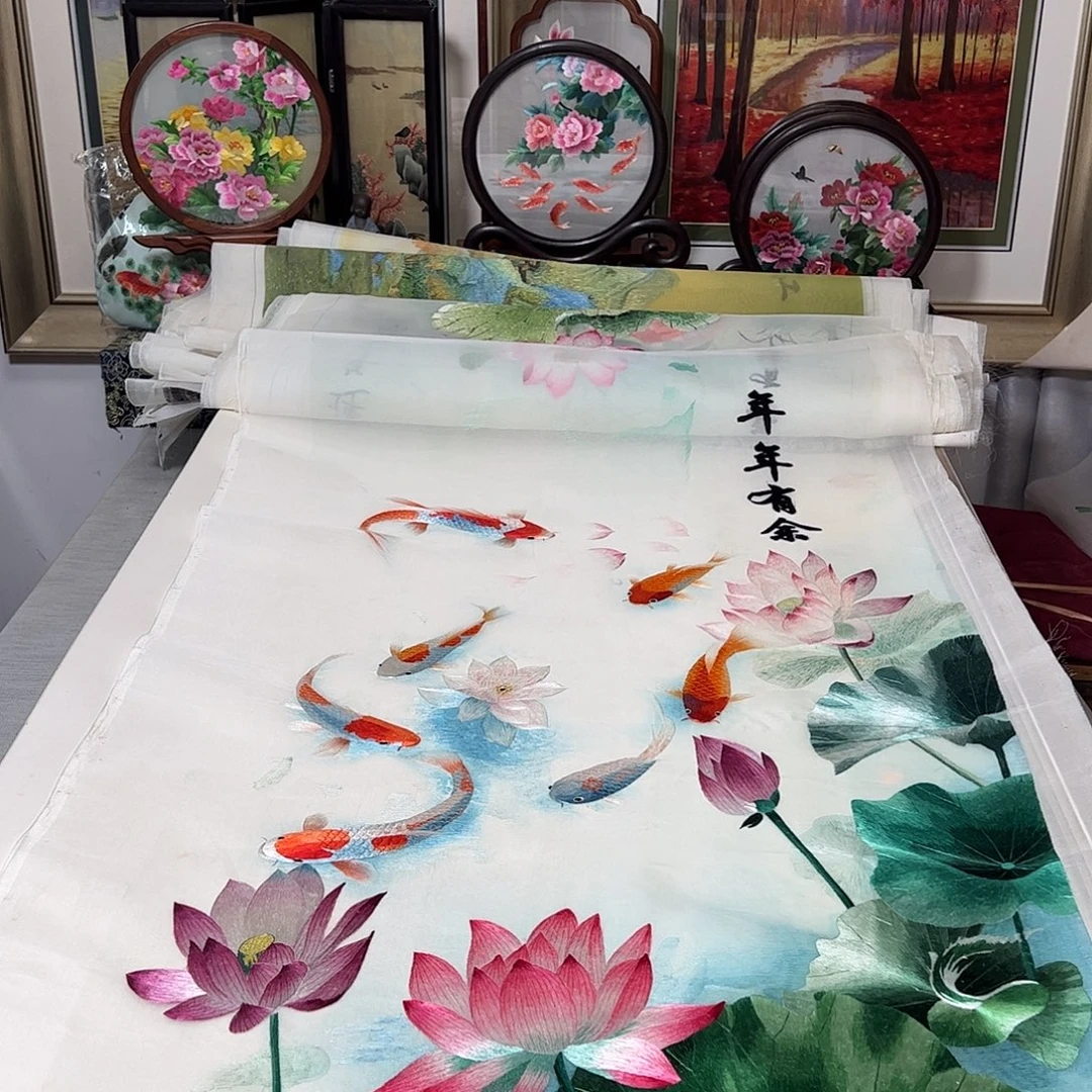 刺绣纯手工刺绣画