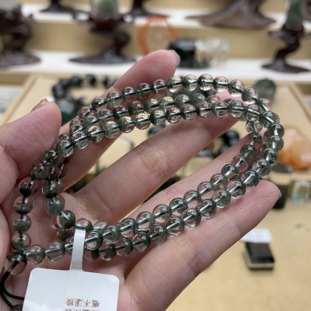 未镶嵌手串水晶绿幽灵手串