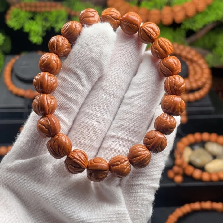 吊坠桃核11玉龙脊单圈