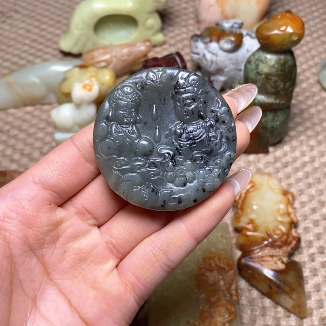 白玉菩提吊坠白玉菩提白玉菩提摆件