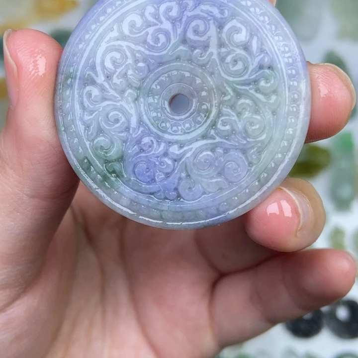 定制翡翠未镶嵌仿古扣