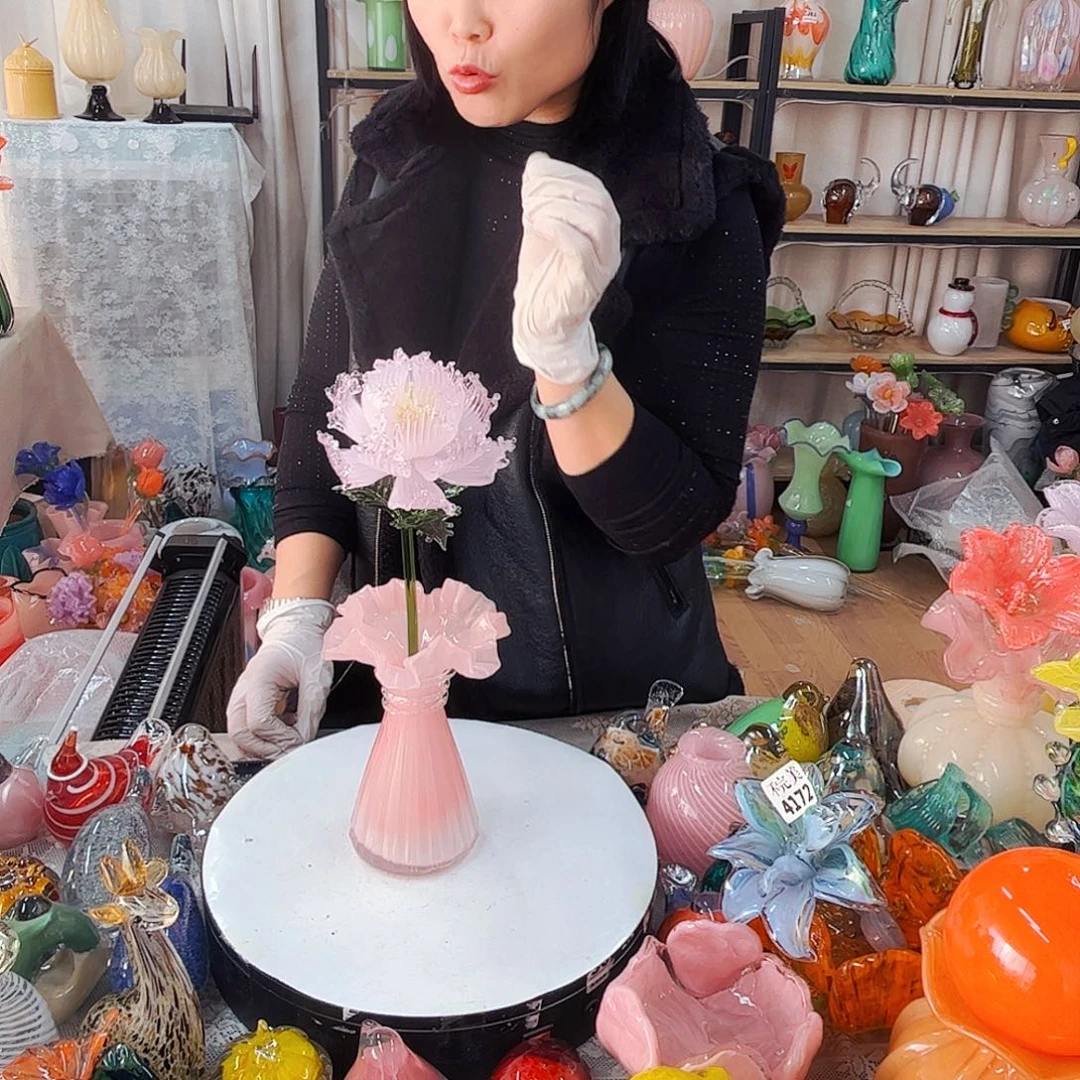 一朵牡丹家悦花瓶花器摆件