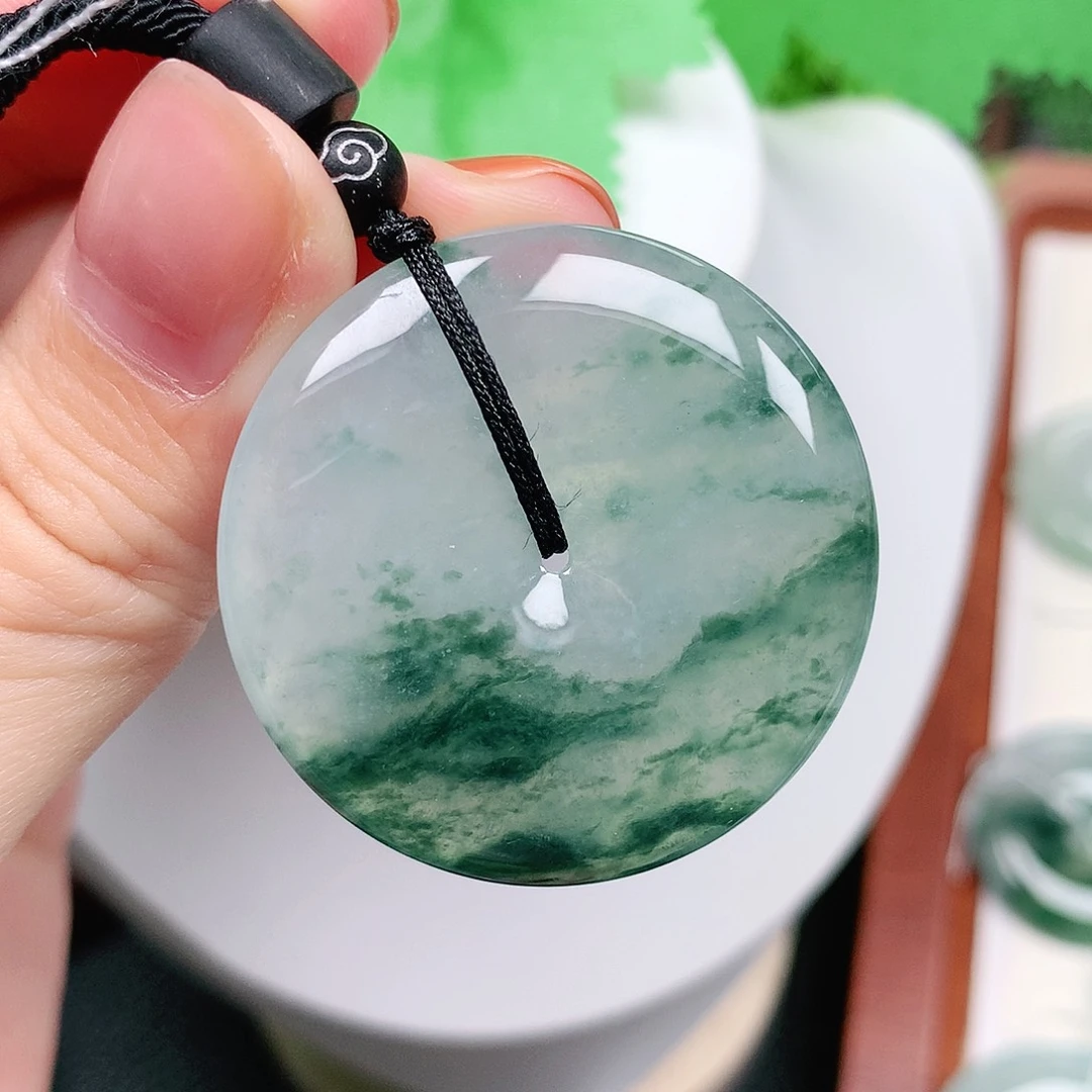 翡翠未镶嵌颈饰平安37-5.8