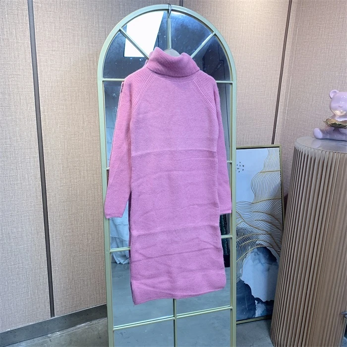 Z396周小姐粉色孕妇加厚针织衣裙90-120