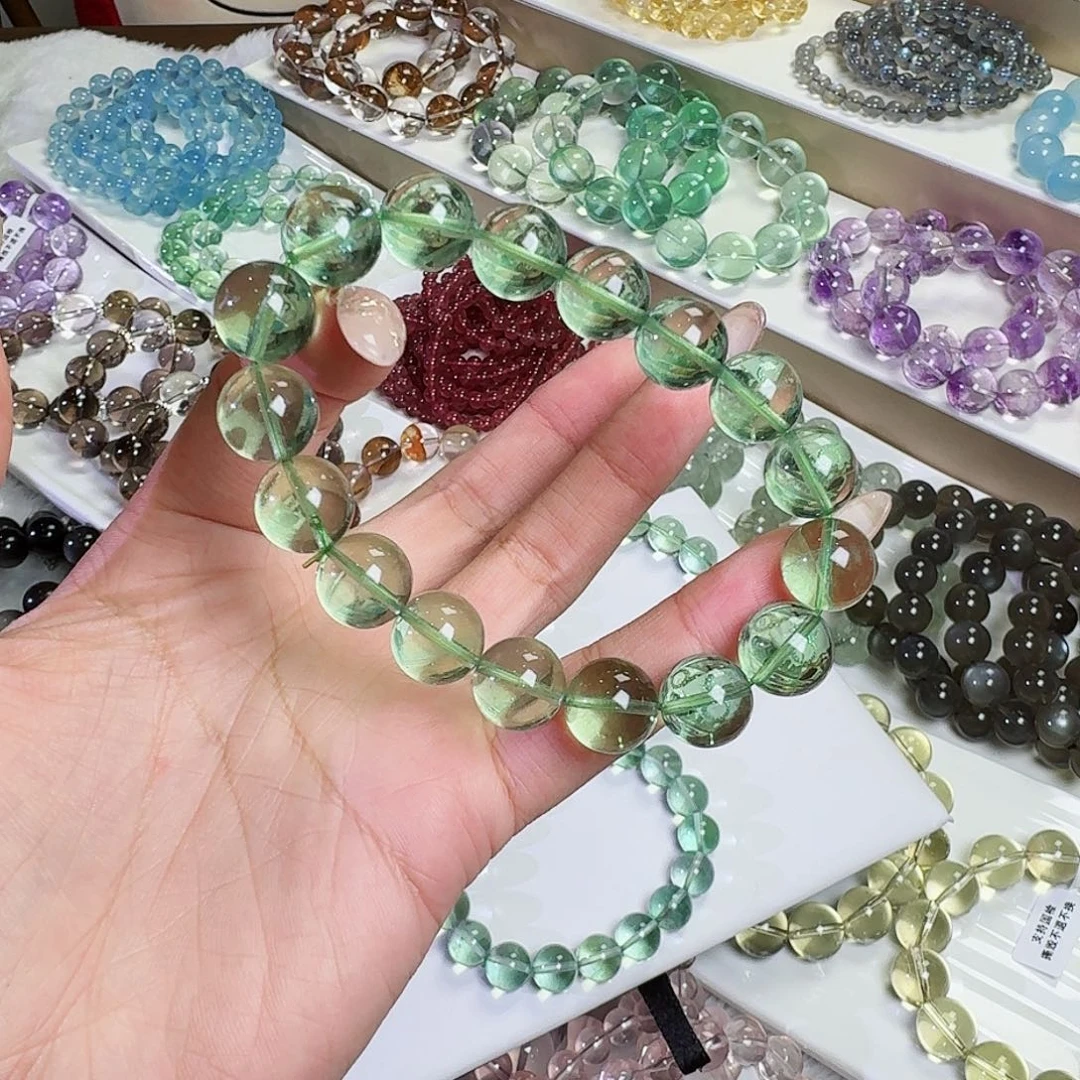 水晶手链未镶嵌阿*绿莹石12