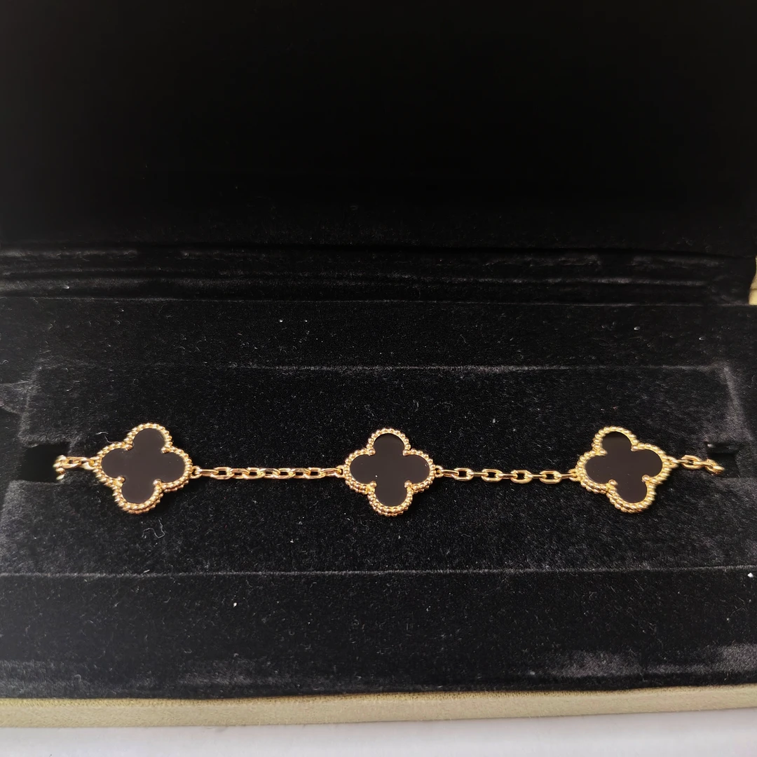 18k金黑玛瑙15mm手链（多样性发其一）