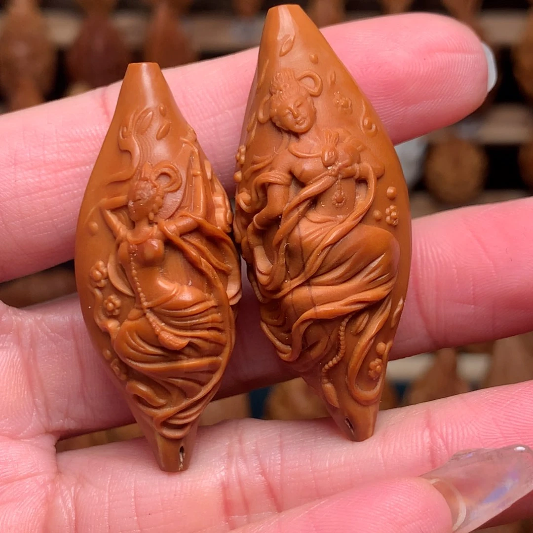 把件橄榄核半**醉飞天美女