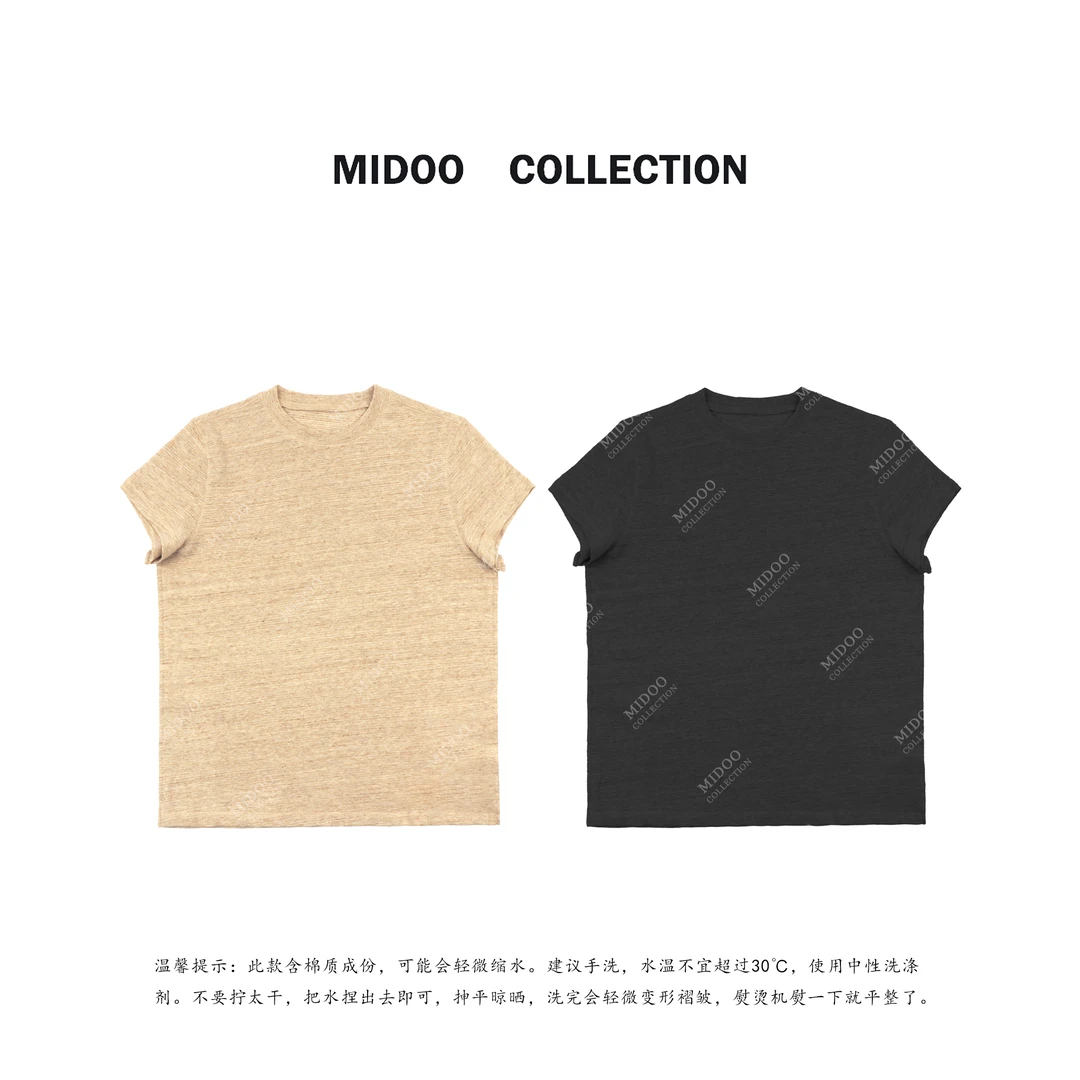 MIDOO 特定面料纹理短袖