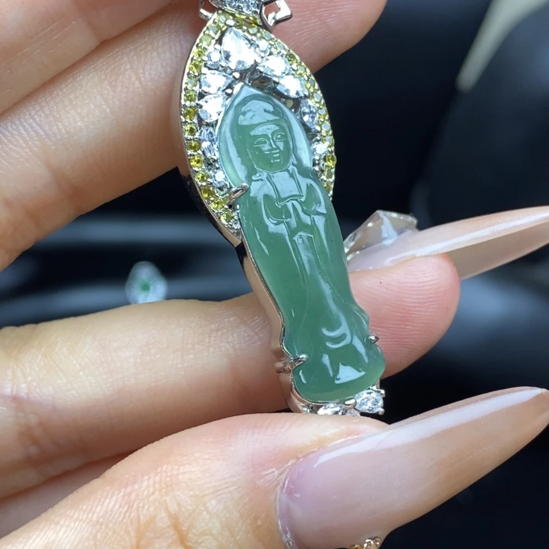 翡翠未镶嵌颈饰天然翡翠A货