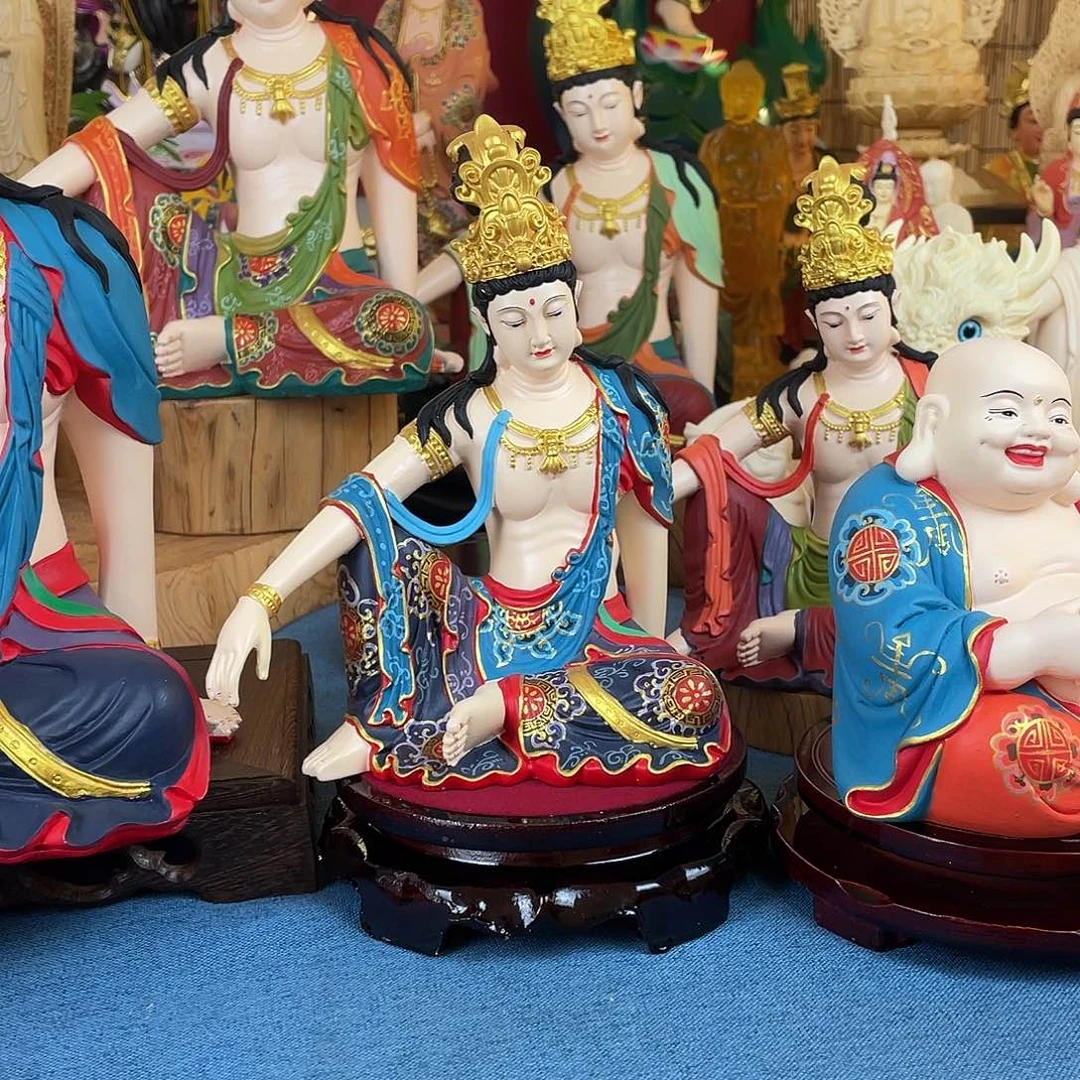 小***伟石材自在观音摆件20高端