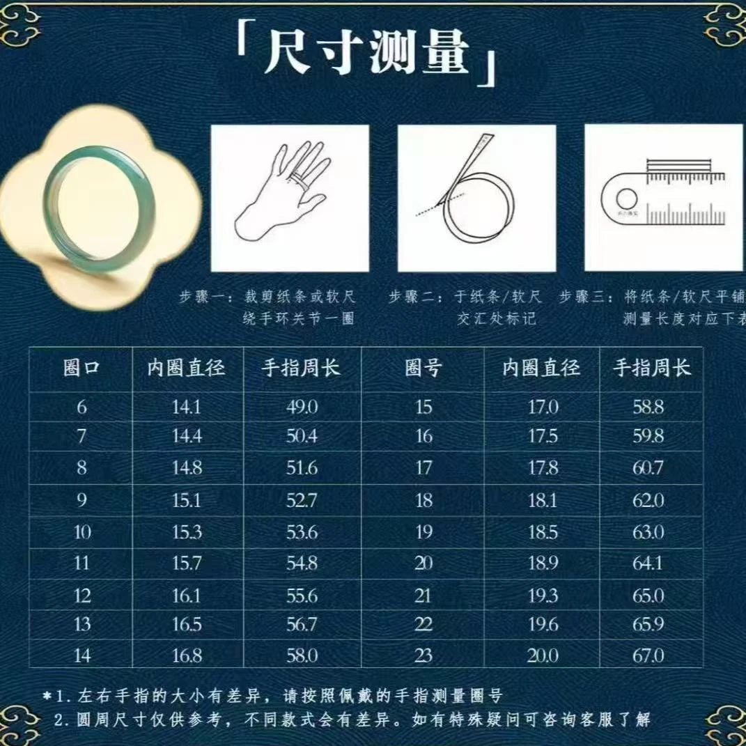 戒圈 测量方法图-勿拍