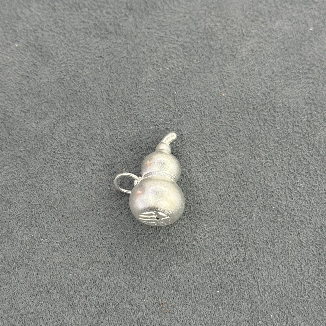吊坠足银 足银葫芦吊坠不带链-3414