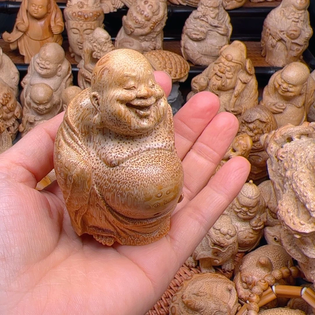 扇子阿*啊纯手工制作弥勒