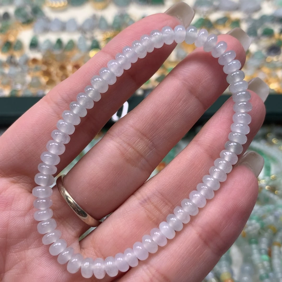 散珠翡翠鼓珠手串