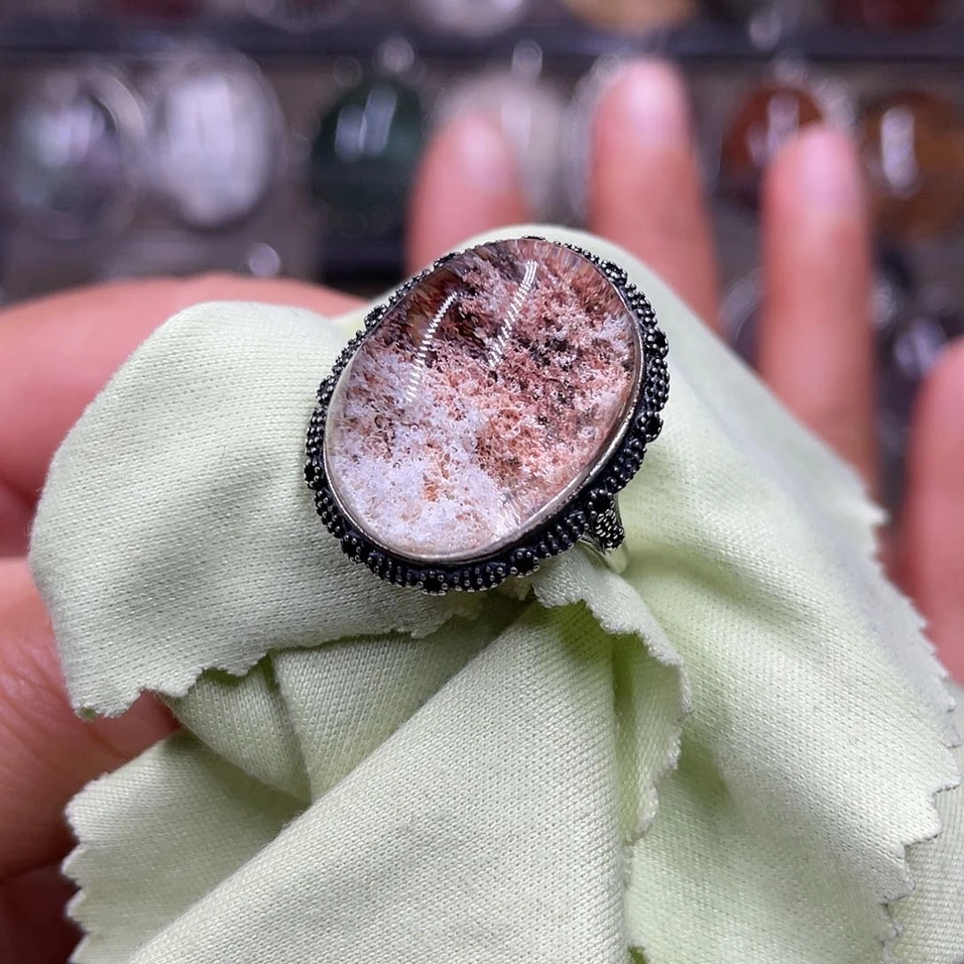 【闪购商品】水晶珠宝半成品银S925镶嵌戒指