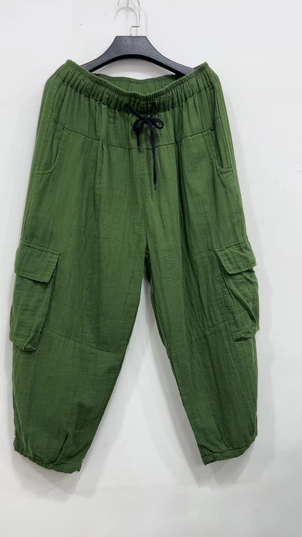 339潮牌双纱透气休闲彩色工装裤舒适透气