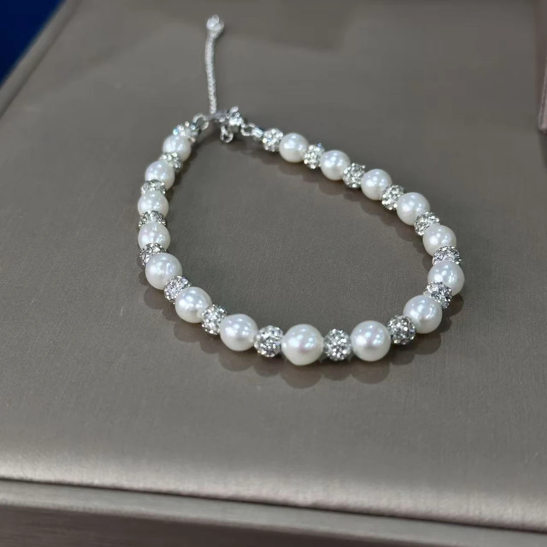 娜点珠宝 小灯泡 6-7MM淡水珍珠手链