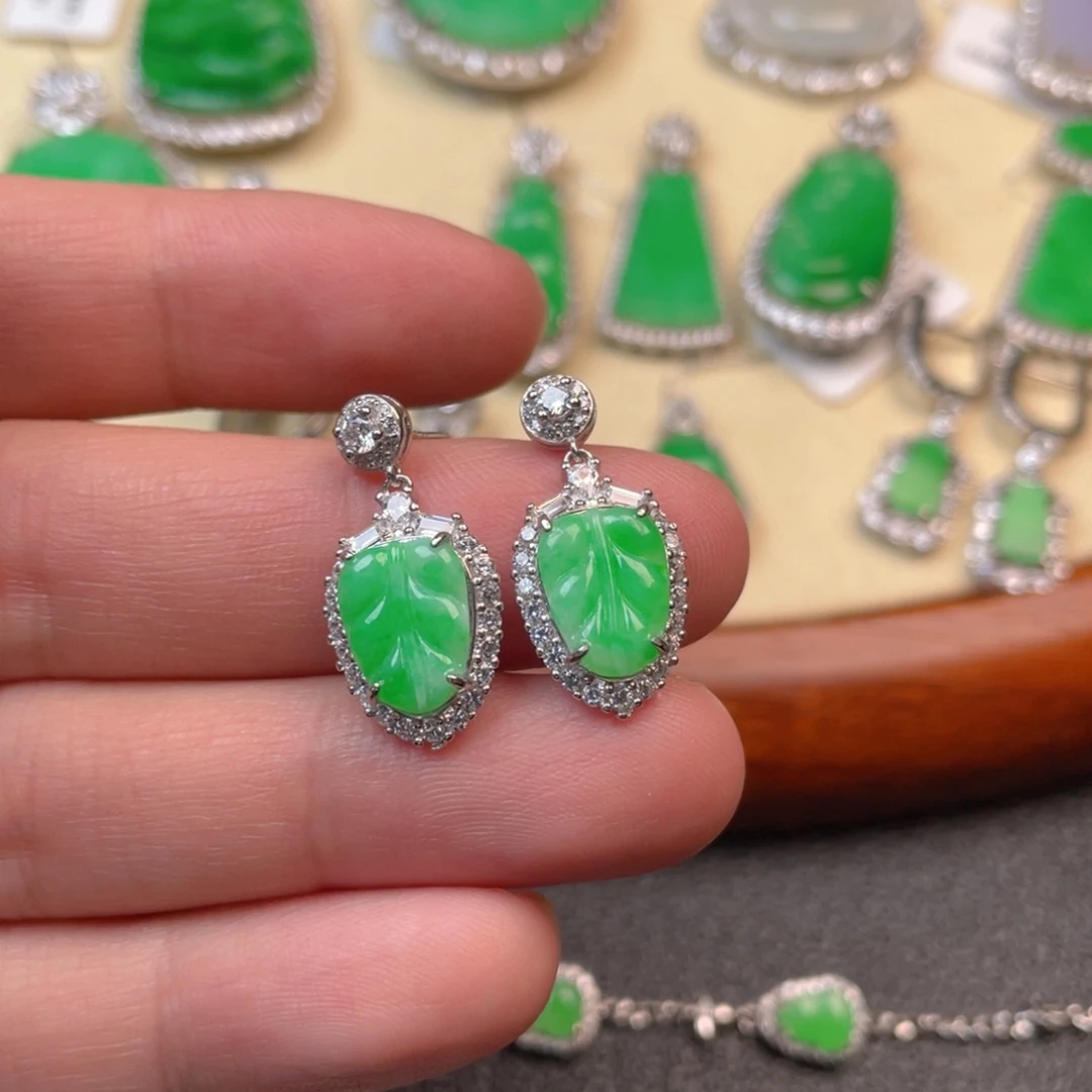 翡翠吊坠(不含链)银S925镶嵌