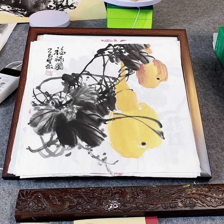 国画张圣敏先生纯手绘作品