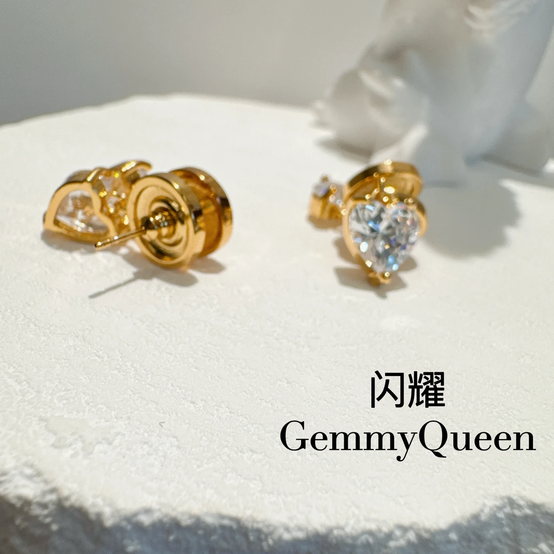 铜合金合成锆石耳饰 闪耀GemmyQueen耳环GQ02006