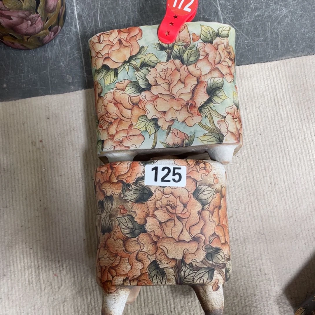 紫砂花盆宁陶瓷多肉花盆瑕疵