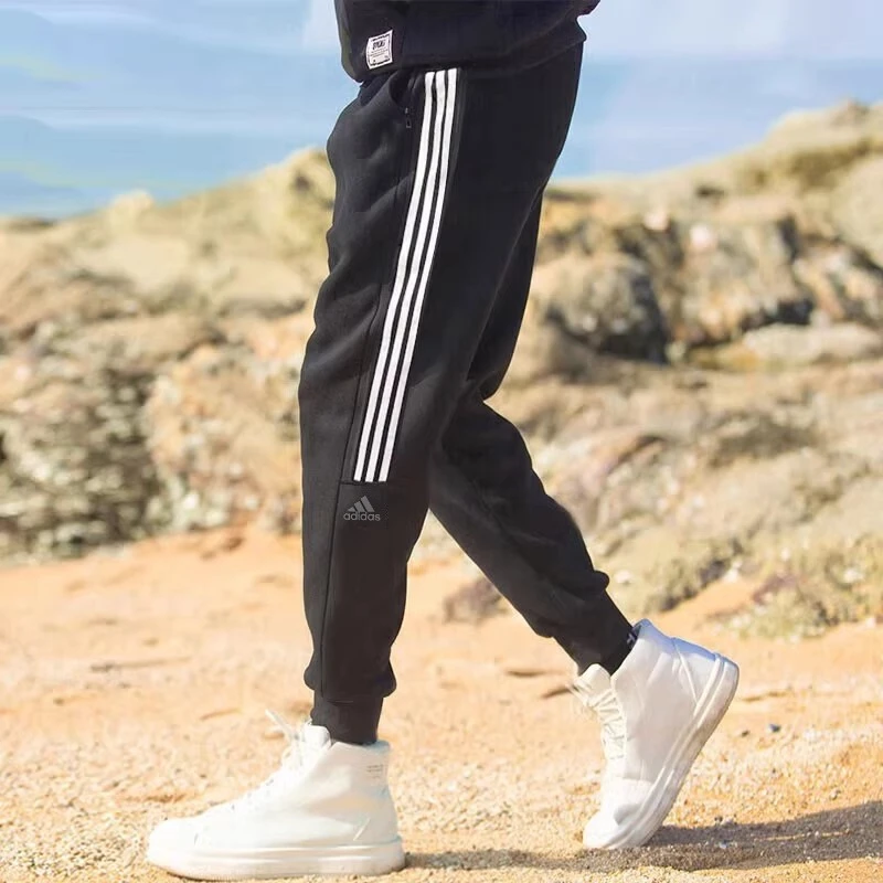 adidas/阿迪达斯运动裤男裤2025冬季新款小脚裤跑步健身休闲长裤