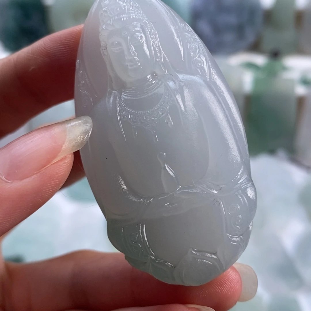 未镶嵌定制翡翠小**爸毛货无鉴赏期