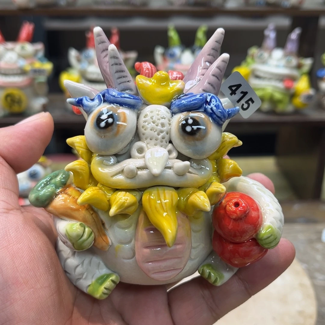 摆件纯手工抽象陶瓷摆件415