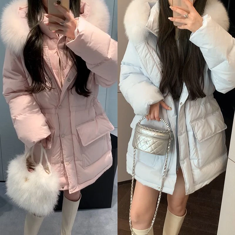 【mimius】喵喵 大毛领可拆卸双门襟加厚保暖外套 汉服 F12157