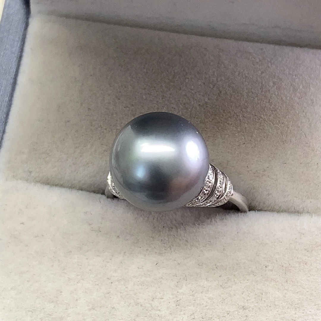 戒指海水珍珠18K金镶嵌