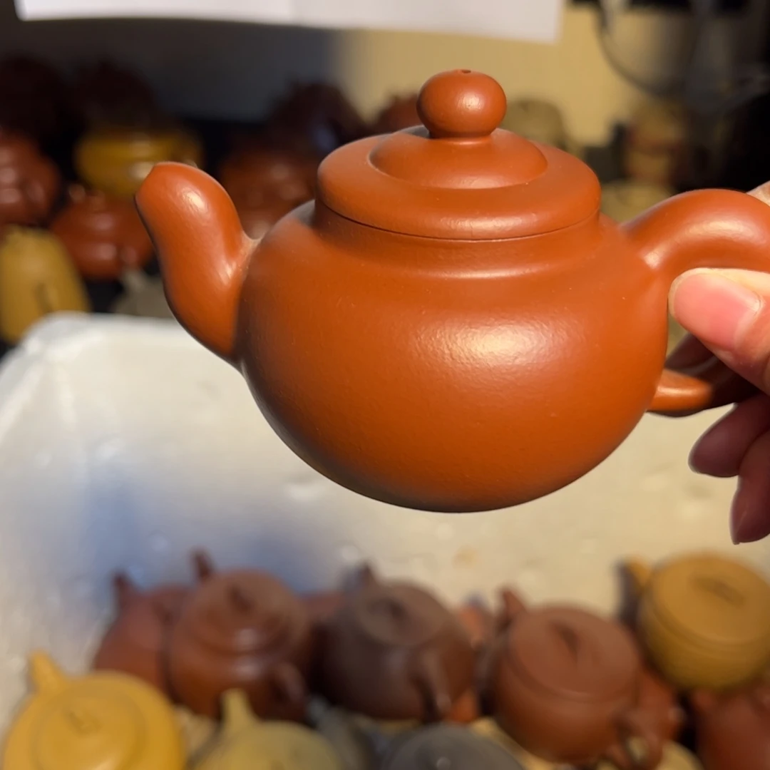 紫砂茶壶宜兴紫砂壶朱泥
