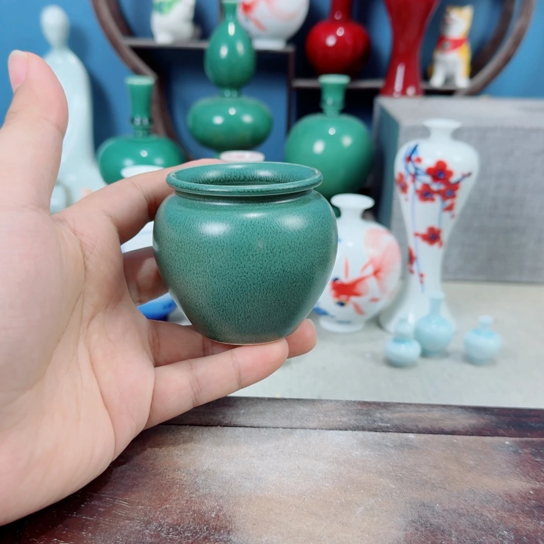 陶瓷手工小花器摆件