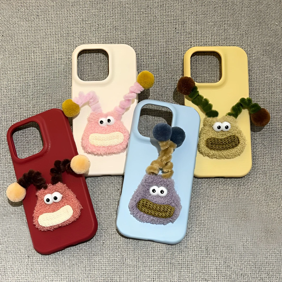 丑萌小怪兽适用苹果/华为/小米/OPPO/VIVO/iQOO/一加创意手机壳女