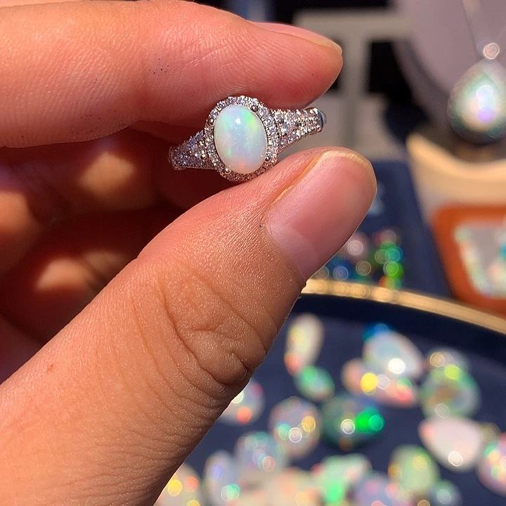 欧泊合金欧泊戒指