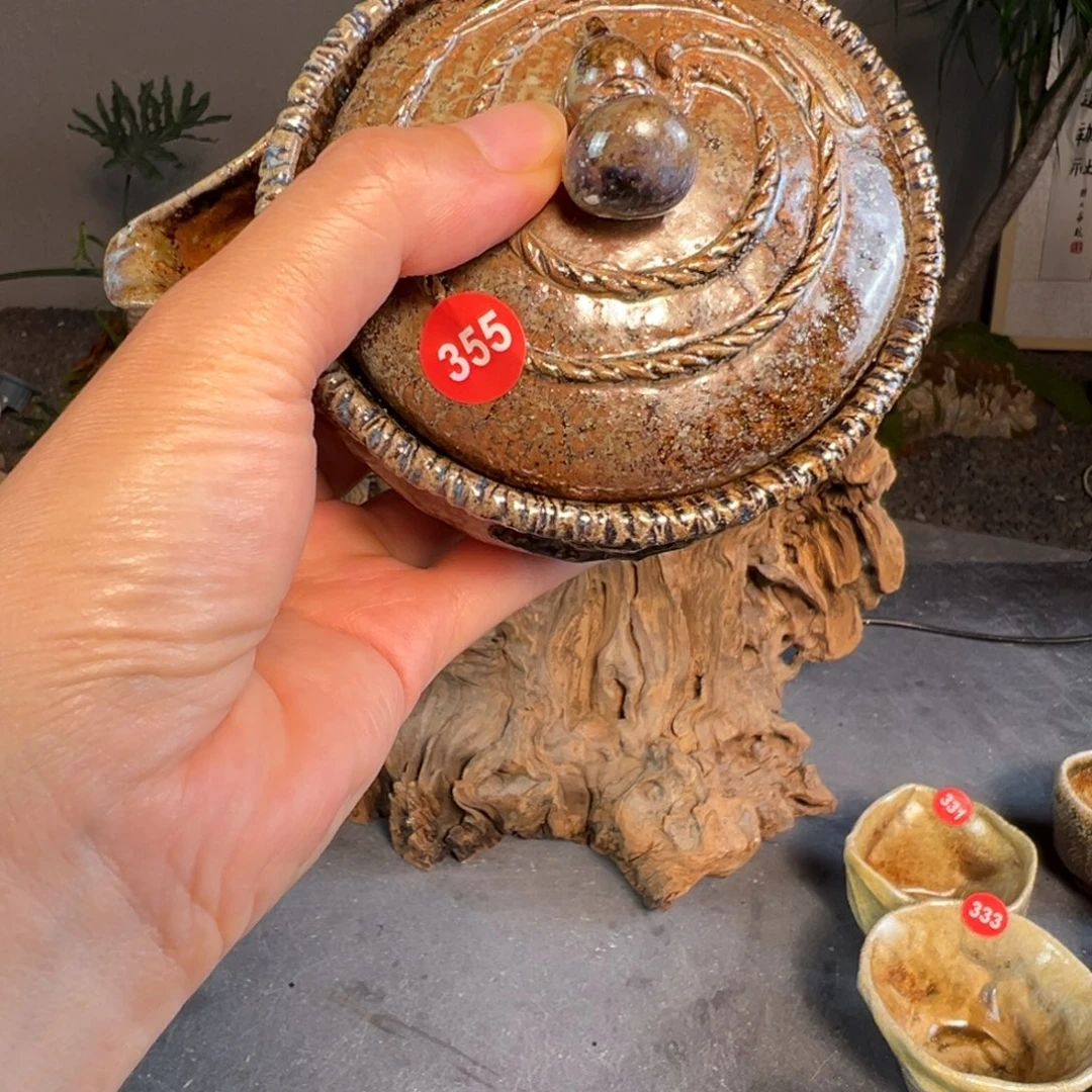 355柴烧手捏宝瓶郝老师