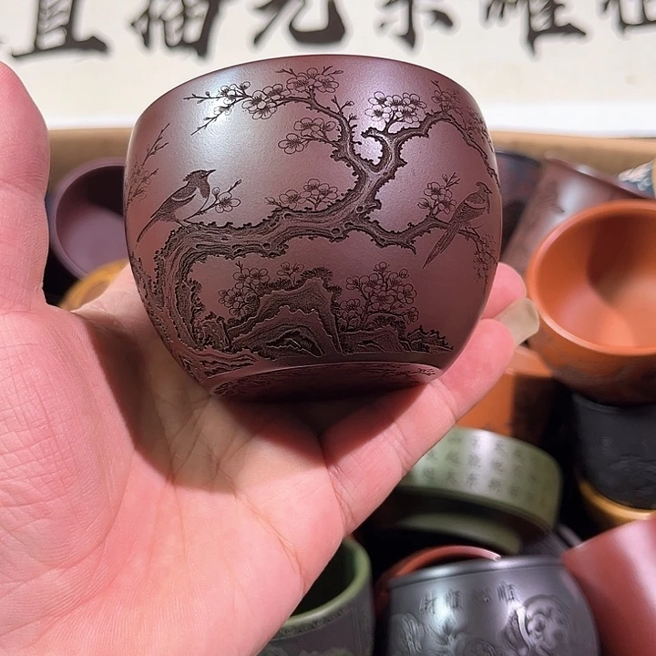 茶杯紫砂全手工紫砂主人杯