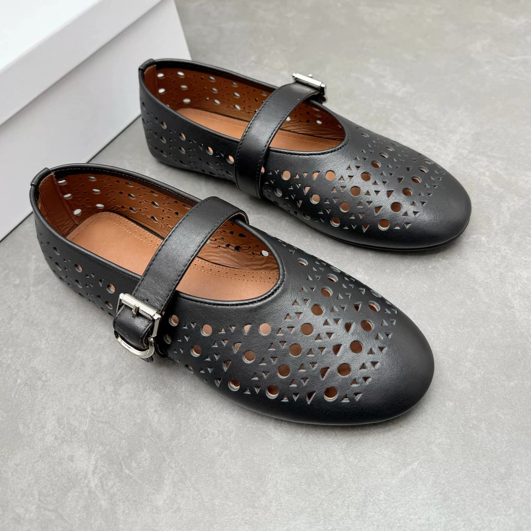 GershonBram“AL” 系列女款镂空玛丽珍单鞋