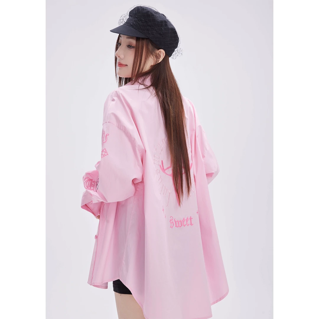 Lulusmiracle【春野森会】宽松时尚女士春季休闲显瘦百搭衬衫