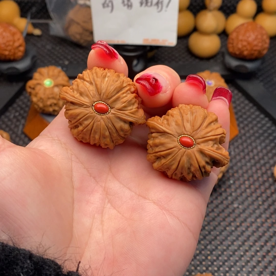 文玩核桃把件全品矮桩正磨39.5尺