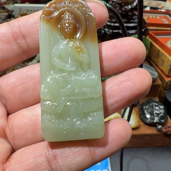 和田玉未镶嵌挂件