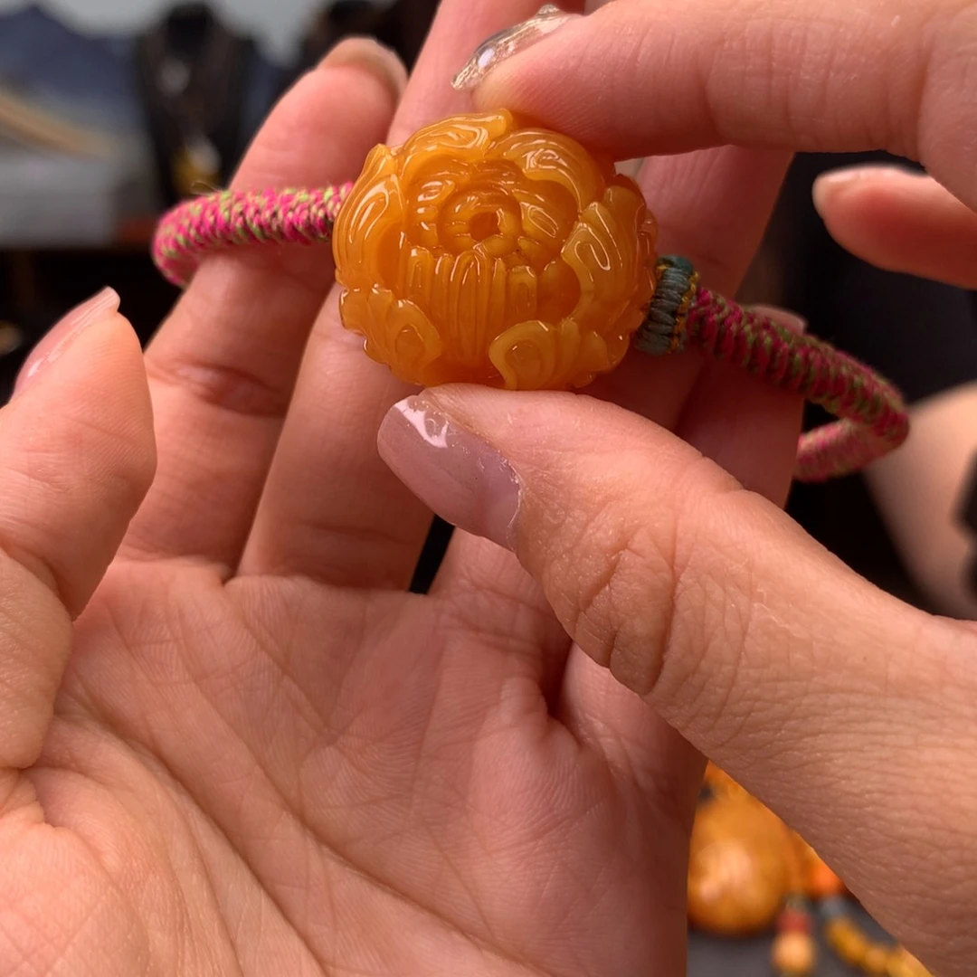 未镶嵌蜜蜡手绳天然