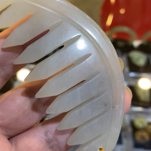 佛***照蛇纹石玉未镶嵌手把或挂件