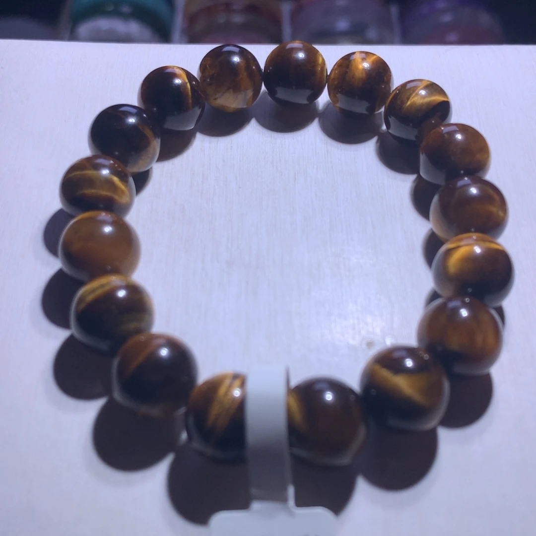 手串银S925镶嵌水晶虎眼12.2m