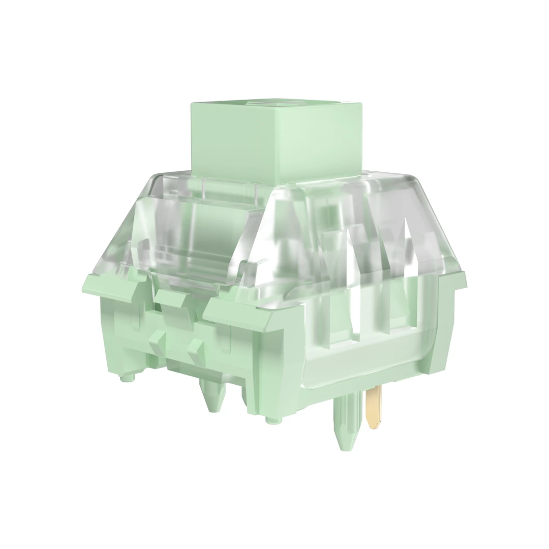 凯华竹子轴有声段落清脆机械键盘热插拔轴体客制化配件三模键盘