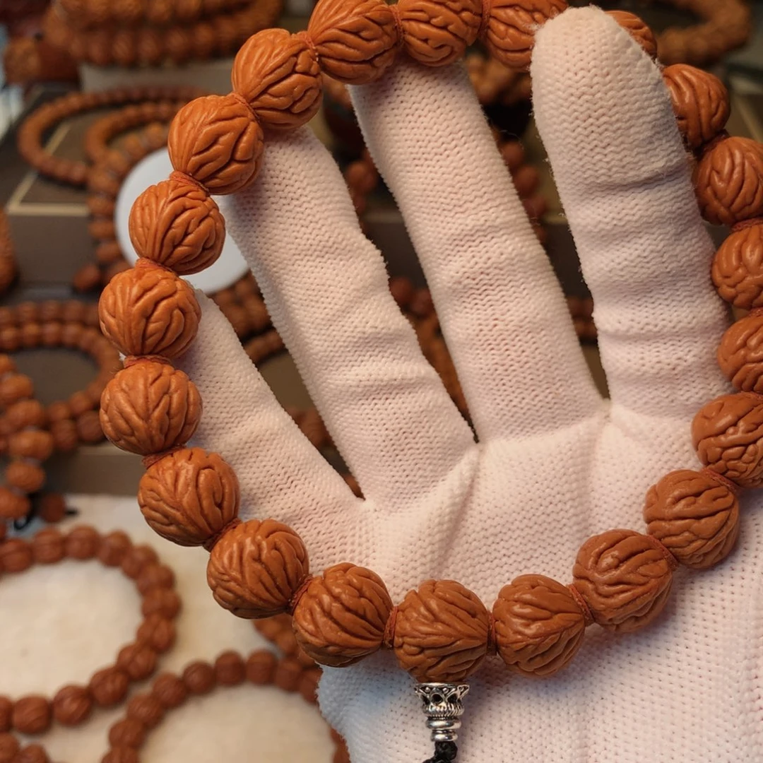 桃核手串秦岭龙纹